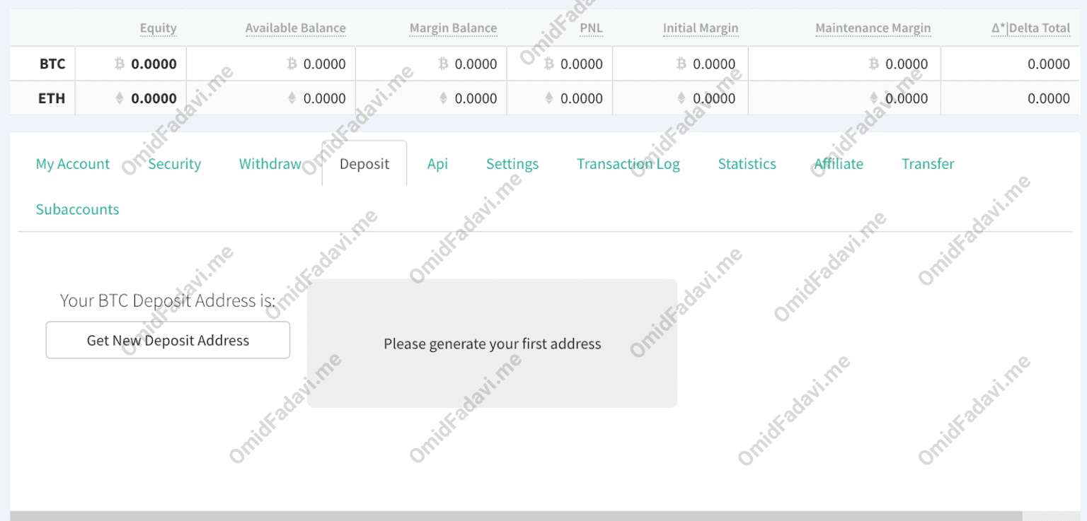 آموزش صرافی Deribit