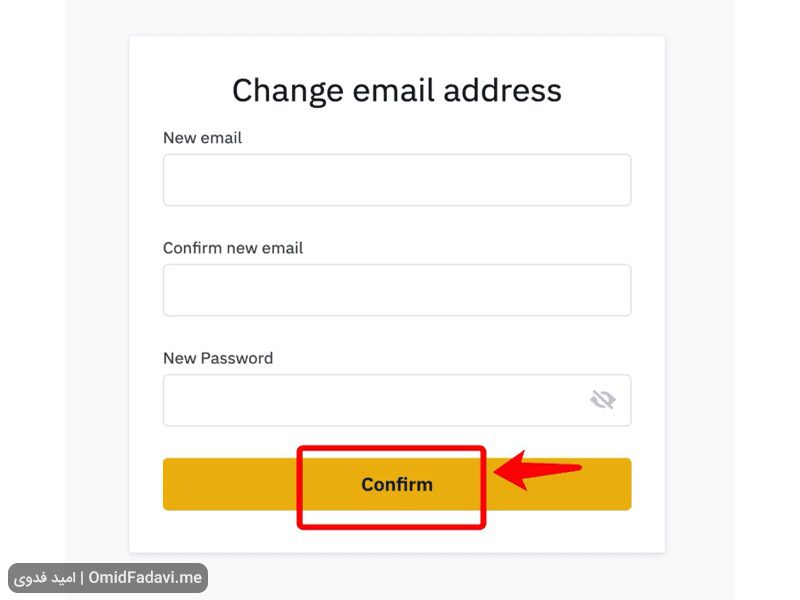 مراحل تغییر ایمیل در صورت دسترسی به حساب