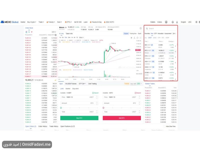 آموزش خرید و فروش در صرافی MEXC 