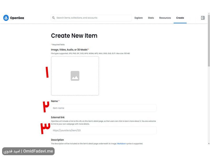 آموزش ساخت nft بدون نیاز به کدنویسی در OPENSEA