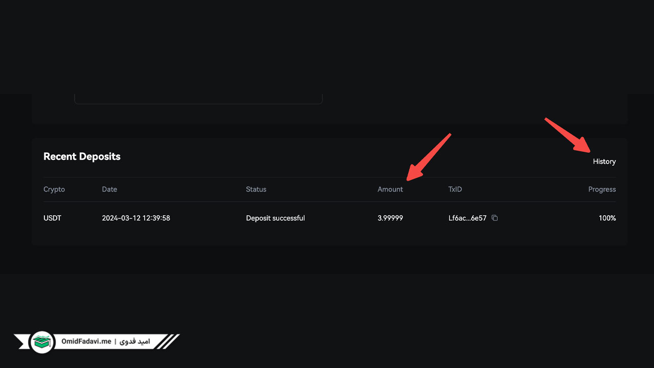 آموزش جامع انتقال تتر (USDT) از نوبیتکس به صرافی KCEX