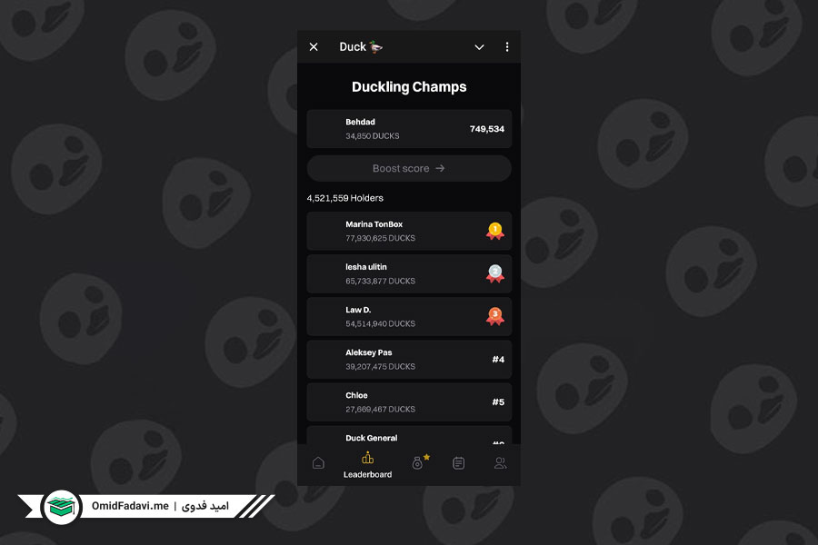 تب leaderboard